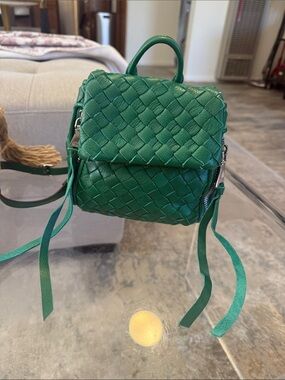 Aimee Kestenberg Kelly Green Bali Mini Backpack